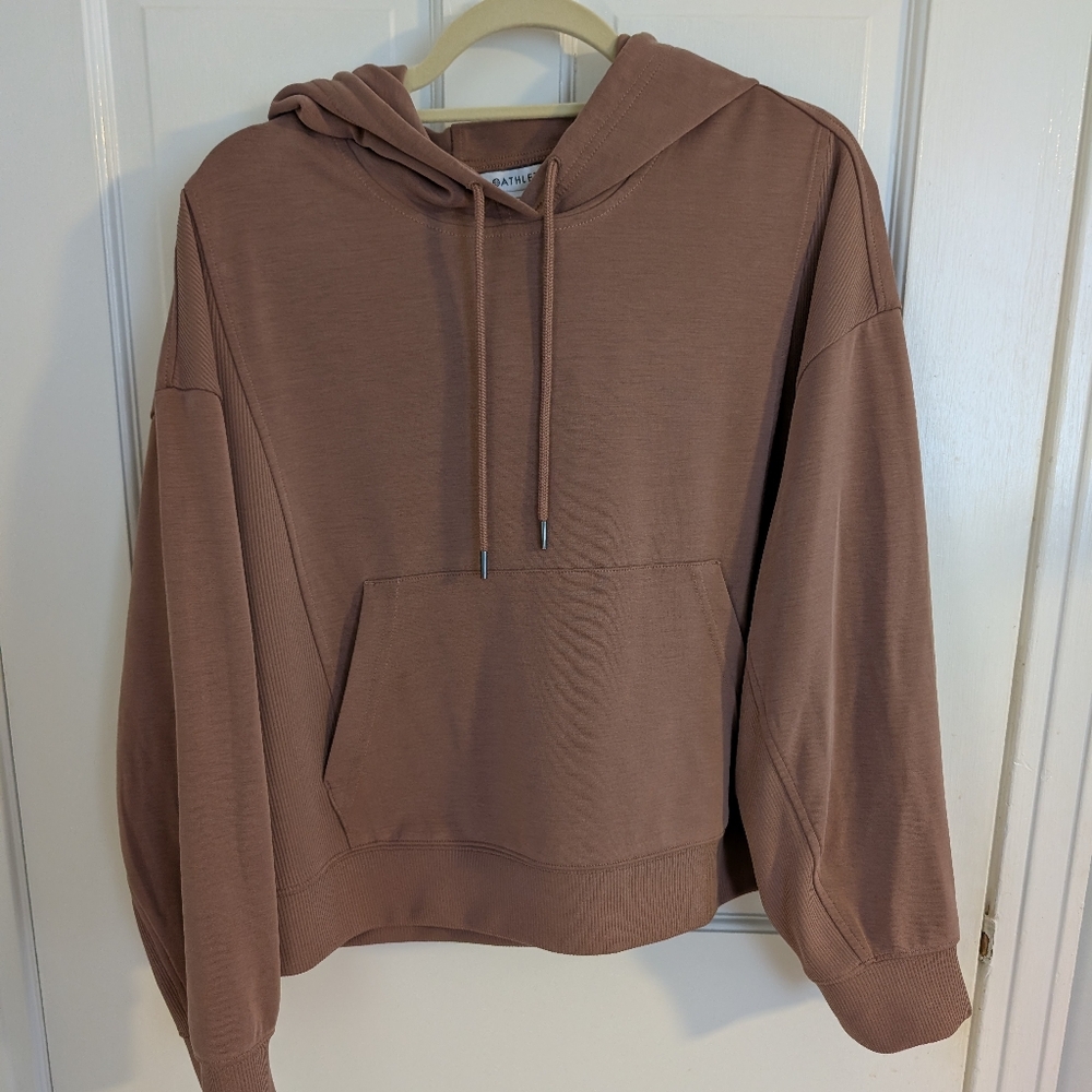 Athleta Seasoft Rib Hoodie (Crop)